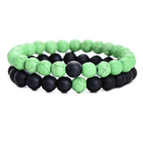 Natural Stone Black-White Bracelet