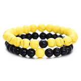 Natural Stone Black-White Bracelet