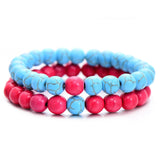 Natural Stone Black-White Bracelet