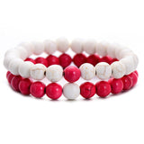 Natural Stone Black-White Bracelet
