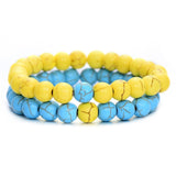 Natural Stone Black-White Bracelet