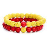 Natural Stone Black-White Bracelet