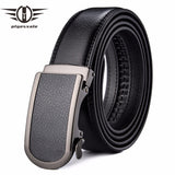 Black Leather Belt (Auto. Buckle)(35mm)