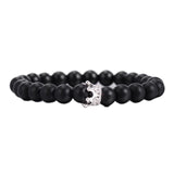 Natural Stone Black-White Bracelet