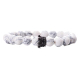 Natural Stone Black-White Bracelet