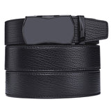 Black Leather Belt (Auto. Buckle)
