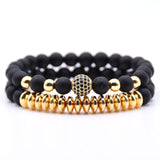Natural Stone Black Bracelet