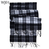 Red Lined Brown Scarf