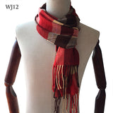 Red Lined Brown Scarf