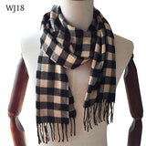 Red Lined Brown Scarf