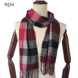 Red Lined Brown Scarf