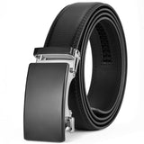 Light Brown Leather Belt (Auto. Buckle)