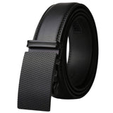 Black Leather Belt (Auto. Buckle)