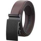 Black Leather Belt (Auto. Buckle)