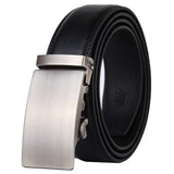 Black Leather Belt (Auto. Buckle)