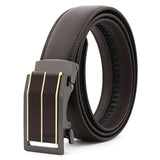 Black Leather Belt (Auto. Buckle)