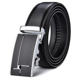 Black Leather Belt (Auto. Buckle)