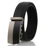 Black Leather Belt (Auto. Buckle)