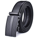 Black Leather Belt (Auto. Buckle)