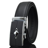 Black Leather Belt (Auto. Buckle)