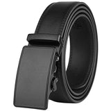 Black Leather Belt (Auto. Buckle)