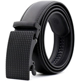 Black Leather Belt (Auto. Buckle)