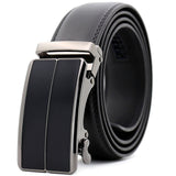 Black Leather Belt (Auto. Buckle)