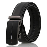 Black Leather Belt (Auto. Buckle)