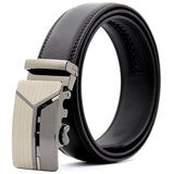 Black Leather Belt (Auto. Buckle)