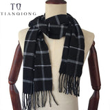 Lined Black Scarf