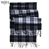 Lined Black Scarf