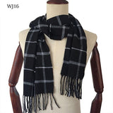 Lined Black Scarf